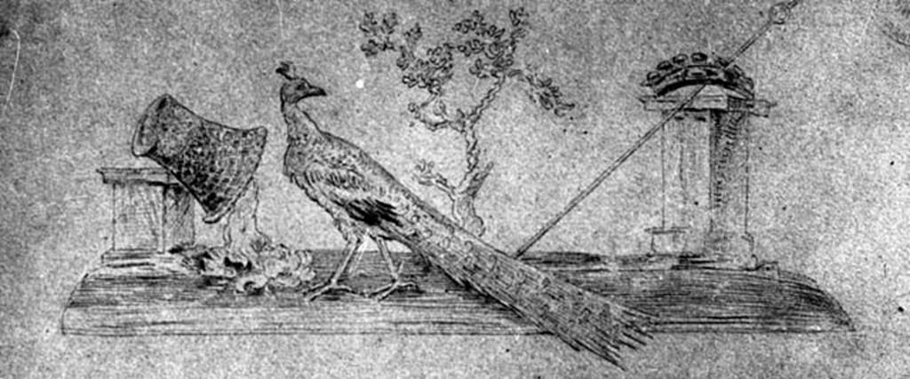 231880 Bestand-D-DAI-ROM-W.1452.jpg
IX.8.6 Pompeii. W.1452. Drawing of wall painting of attributes of Juno, from peristyle.
Photo by Tatiana Warscher.Photo � Deutsches Arch�ologisches Institut, Abteilung Rom, Arkiv. See http://arachne.uni-koeln.de/item/marbilderbestand/231880 
