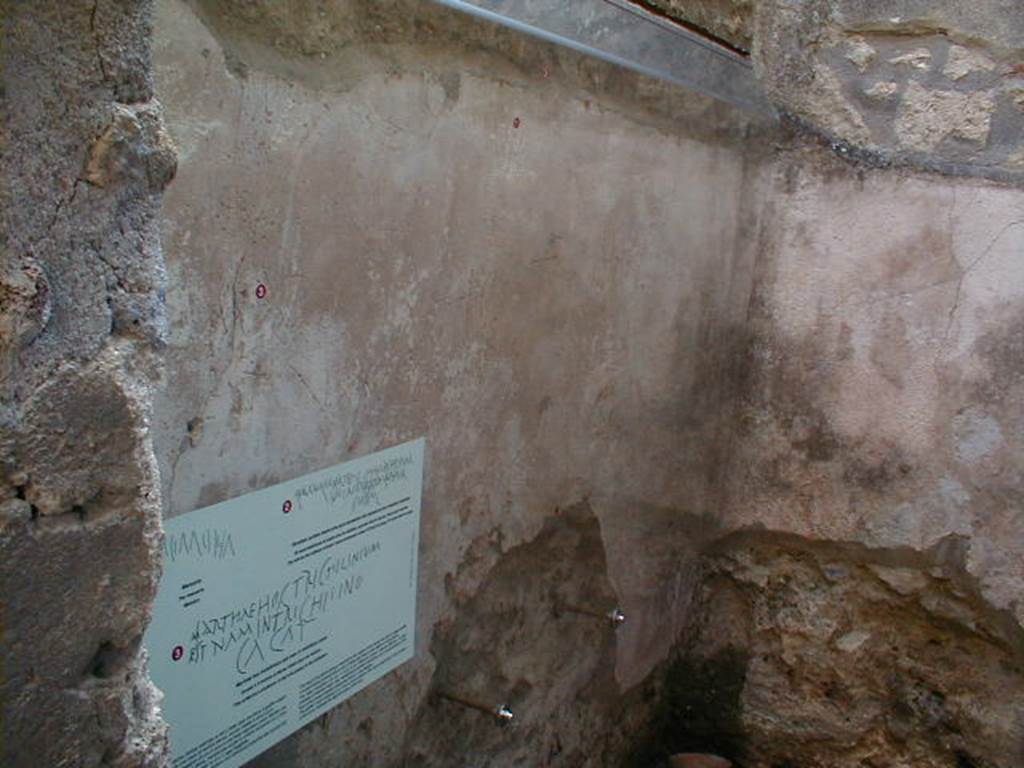 IX.8.6 Pompeii. September 2004. Room 27. South east corner.