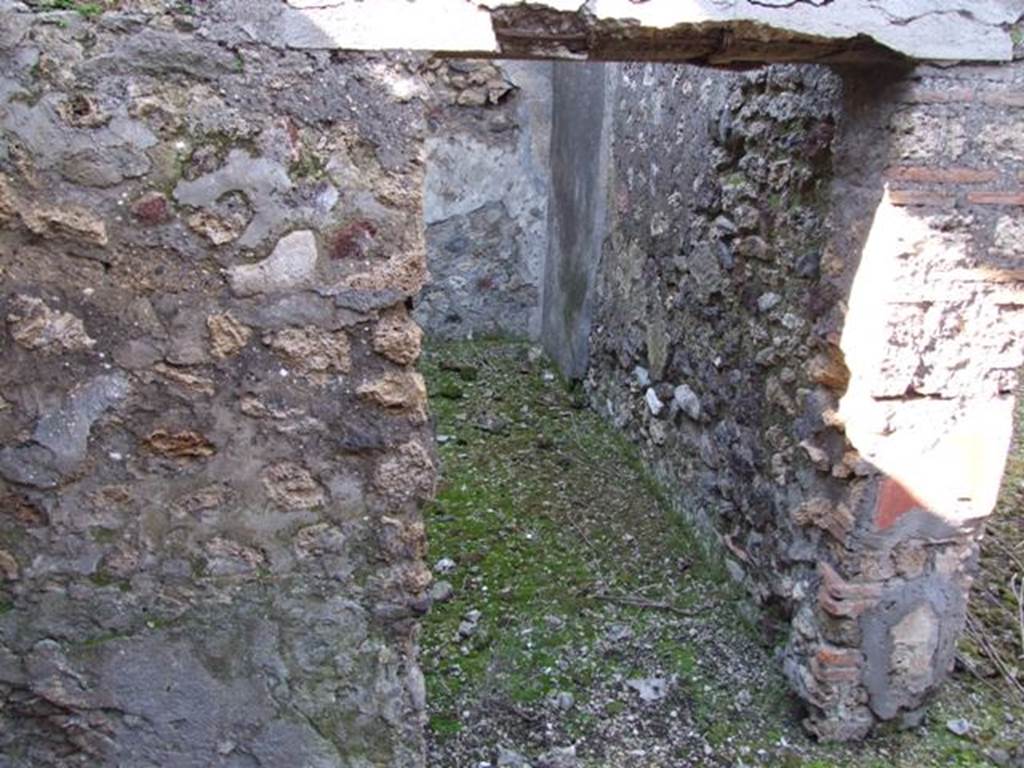IX.9.13 Pompeii. March 2009. Doorway to Room 9. Kitchen. Looking north.