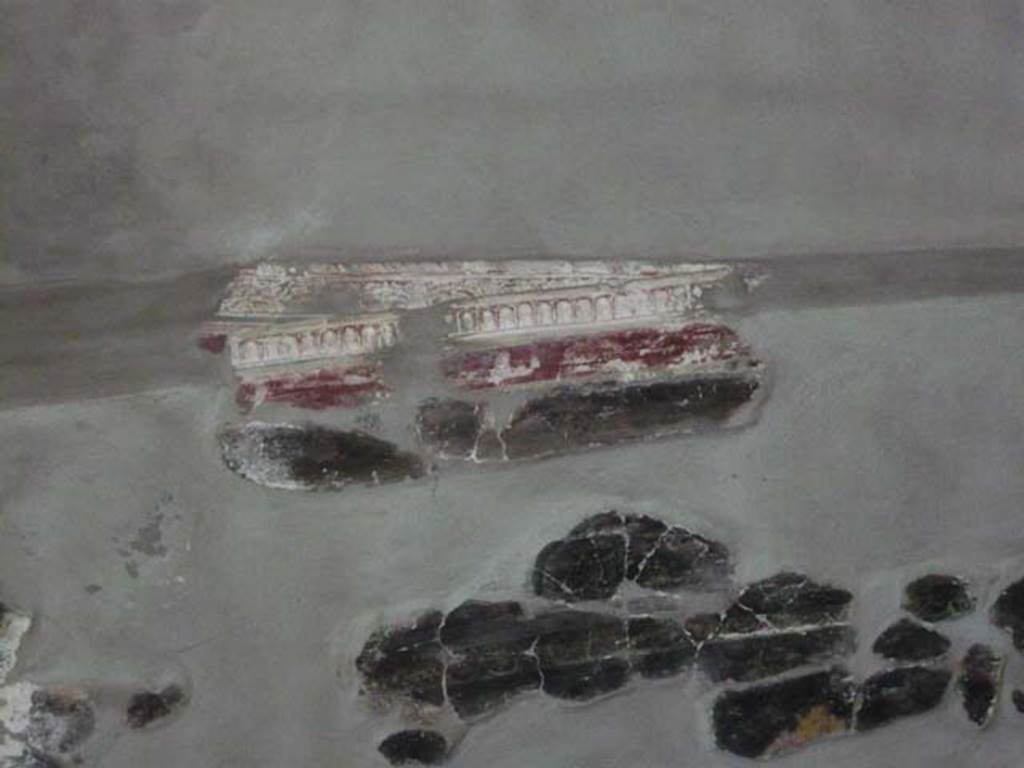 IX.13.1-3 Pompeii. May 2012.  Room 10, detail from ceiling. Photo courtesy of Buzz Ferebee.

 
