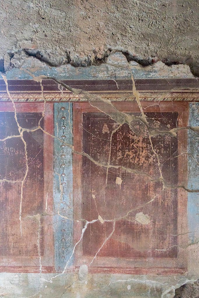 IX.14.4 Pompeii. July 2024. Room 5, east wall. Photo courtesy of Johannes Eber.
