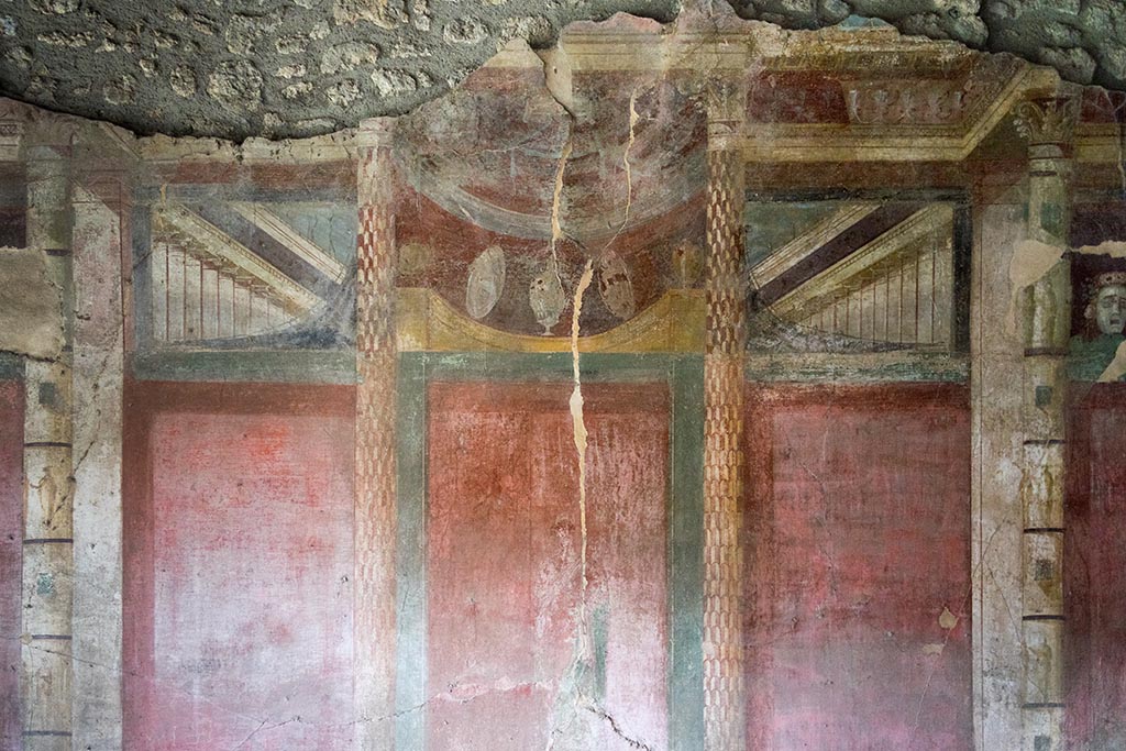 IX.14.4 Pompeii. July 2024. Room 3, centre panel on east wall. Photo courtesy of Johannes Eber.