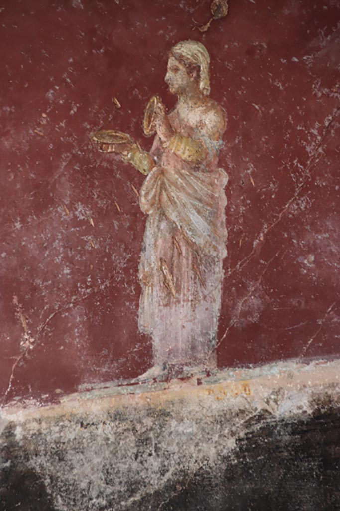 Villa San Marco, October 2022.
Room 30, painted figure on north wall. Photo courtesy of Klaus Heese.