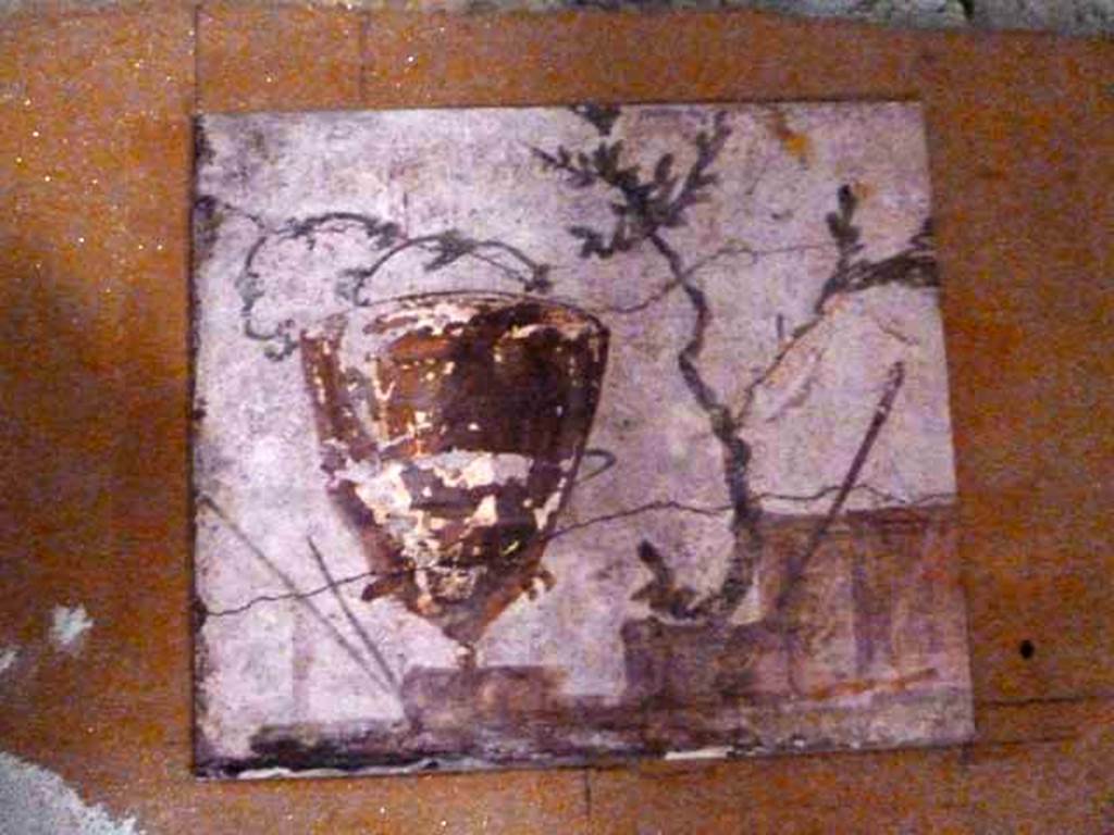 Villa San Marco, Stabiae, September 2015. Room 52, painted panel from east end of north wall.