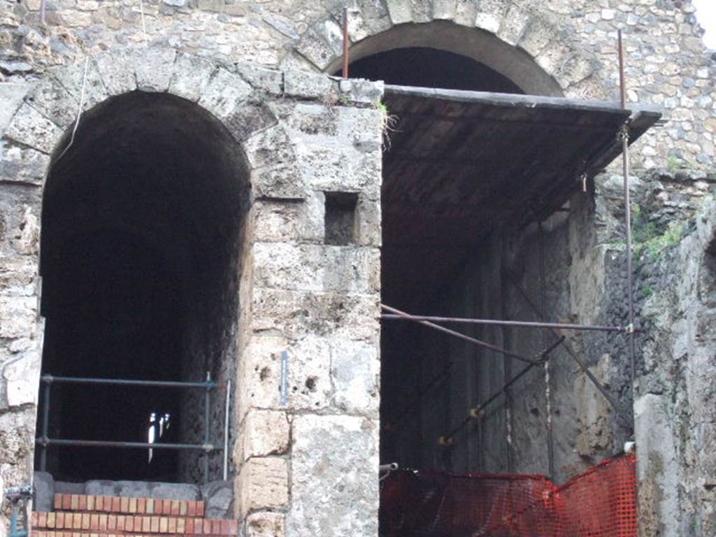 Via Marina at Porta Marina. Looking east. December 2006. A pedestrian tunnel was on left and a tunnel for goods and animals was on right.
