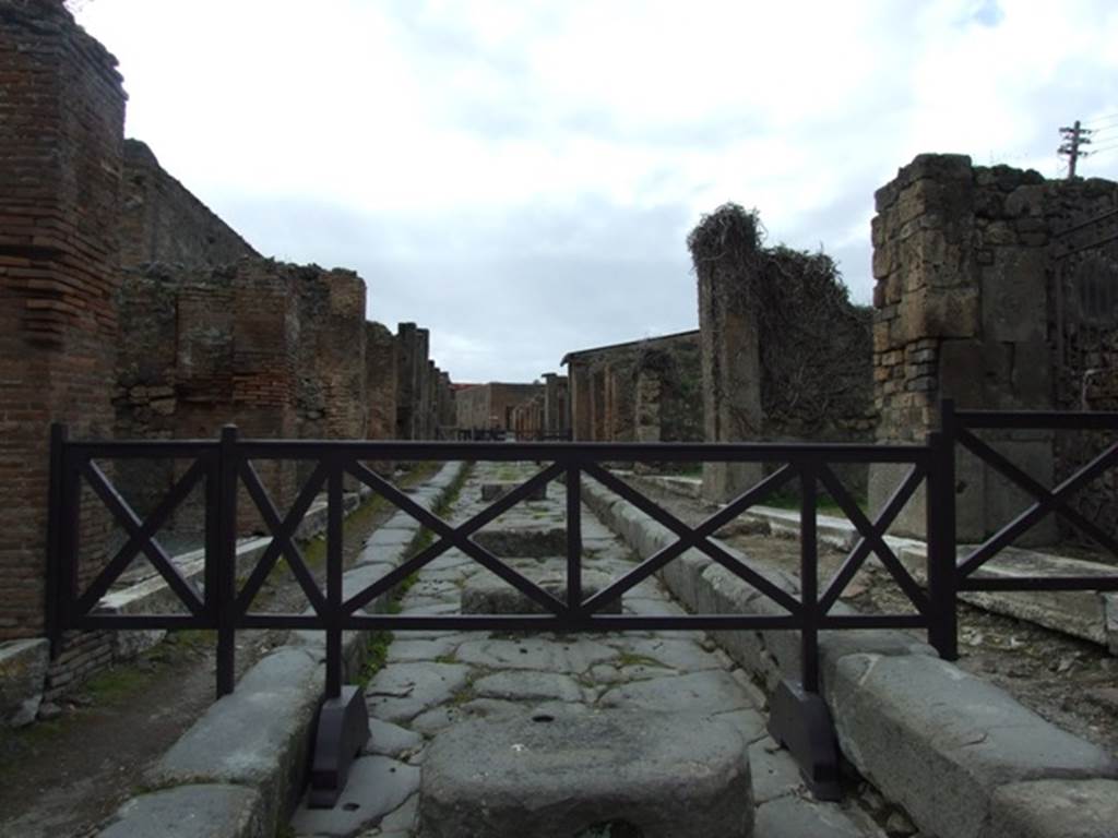 Via degli Augustali between VII.9 and VII.4. March 2009. Looking west from VII.9.30. 