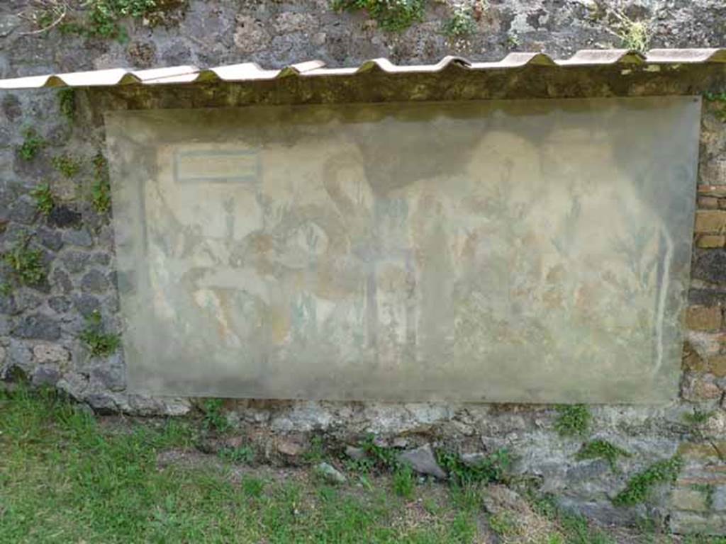 Via del Vesuvio (Via Stabiana), east side, north of V.6.18. May 2010. Street shrine.