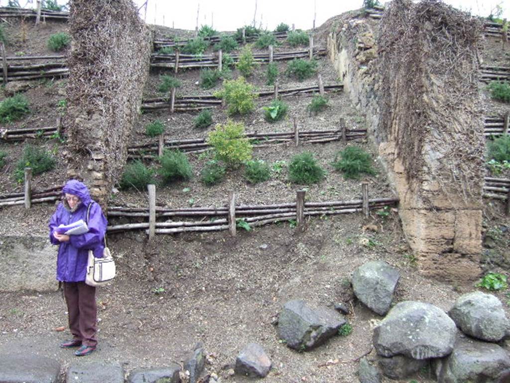 Via dell’Abbondanza.  Looking north to unnamed vicolo between III.6 and III.7. December 2005.