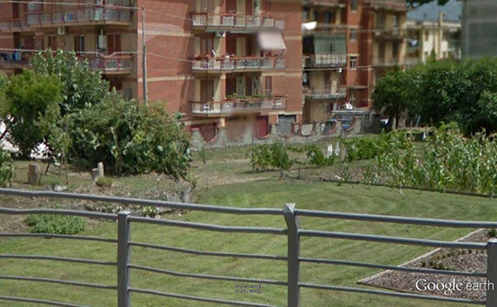 Pompeii, Tombe del Fondo Squillante. 2012. Location where tombs were found. Photo � courtesy of Google Earth.