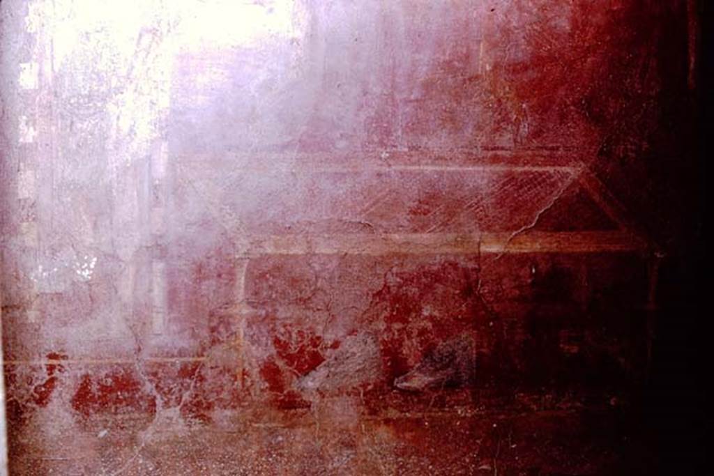 VGJ Pompeii. 1961. Table (with shoes under?) on lower part of west wall of inner tomb.
Photo by Stanley A. Jashemski.
Source: The Wilhelmina and Stanley A. Jashemski archive in the University of Maryland Library, Special Collections (See collection page) and made available under the Creative Commons Attribution-Non-Commercial License v.4. See Licence and use details.
J61f0728