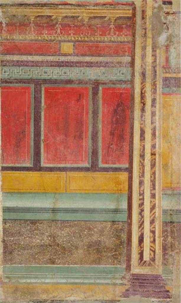 Villa of P Fannius Synistor at Boscoreale. Room F, dressing room of the summer triclinium.
Imitation marble decoration on the north wall. Photo � The Metropolitan Museum of Art, Rogers Fund 1903. See www.metmuseum.org