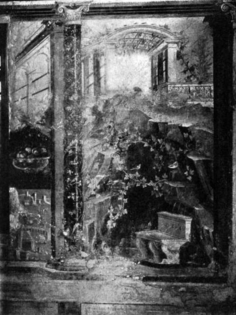 Villa of P. Fannius Synistor at Boscoreale. 1906. Cubiculum M, east end, north wall.