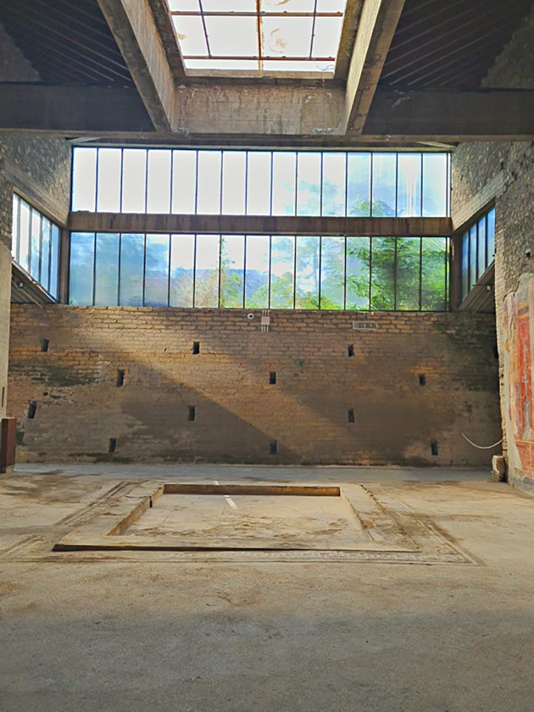 Oplontis Villa of Poppea, October 2023.
Room 5, looking south across atrium. Photo courtesy of Giuseppe Ciaramella.