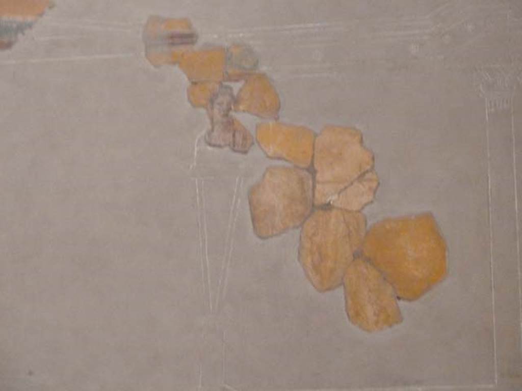 Oplontis, September 2015. Room 8, detail from south wall.