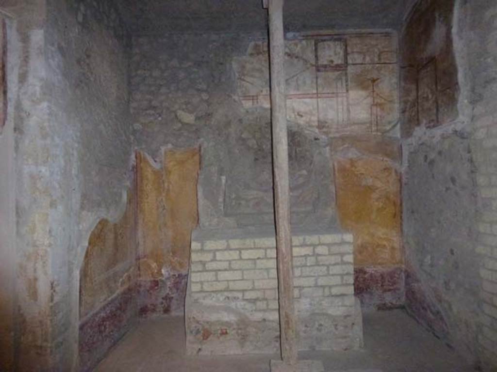 Oplontis, September 2011. Room 27, looking west towards the lararium. Photo courtesy of Michael Binns.