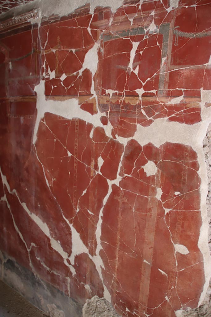 Oplontis Villa of Poppea, May 2024. 
East wall, detail of decoration. Photo courtesy of Klaus Heese.
