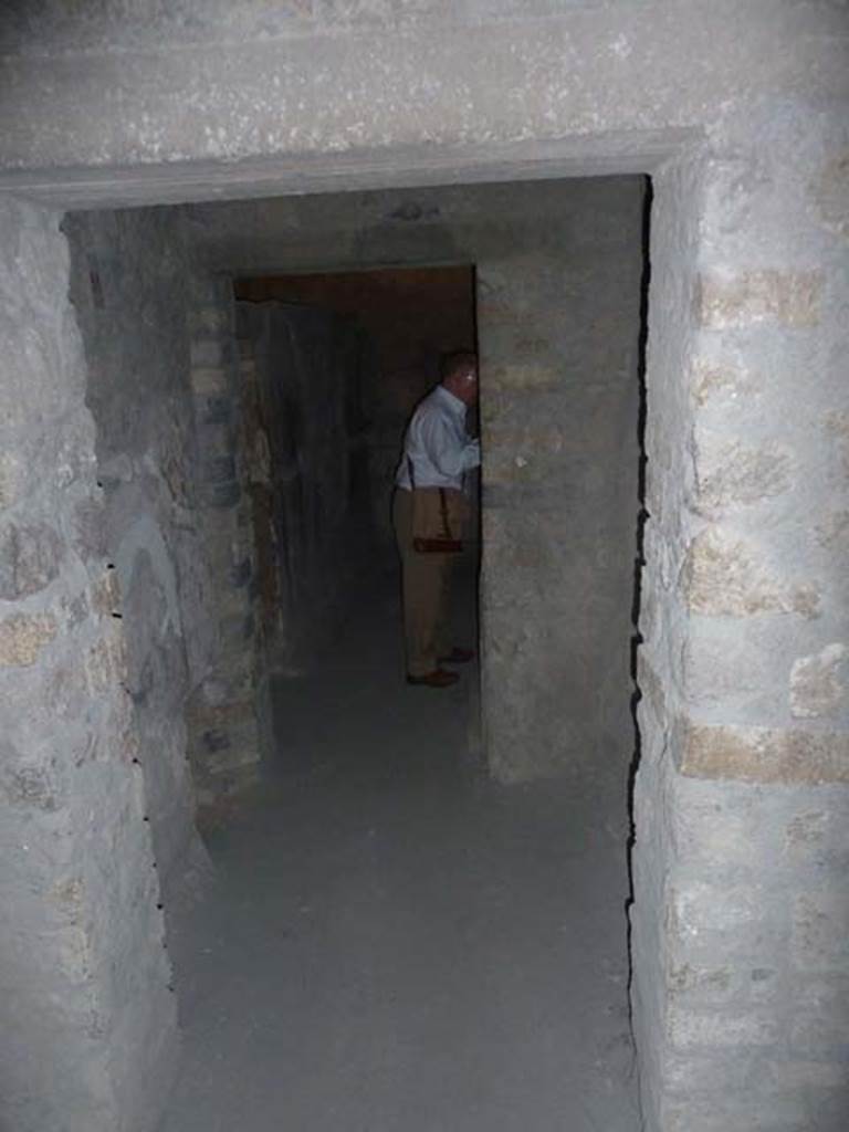 Oplontis, September 2015. Doorway to room 51, leading west into room 48.
