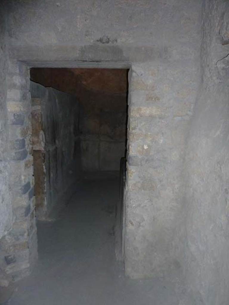Oplontis, September 2015. Doorway to room 48, on west side of room 51.