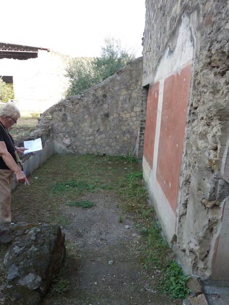 Oplontis, September 2015. Room 57, looking east from doorway.