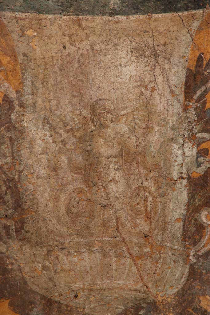 Oplontis Villa of Poppea, September 2021. Room 70, detail from urn. Photo courtesy of Klaus Heese.