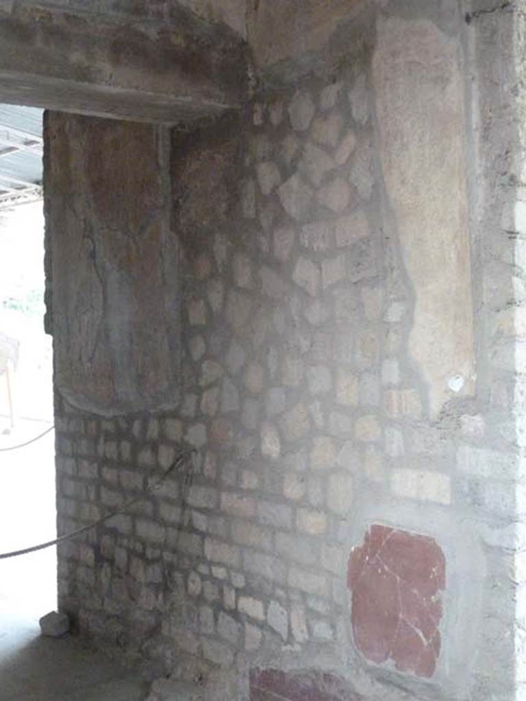 Oplontis, September 2015. Room 72, east wall in north-east corner.