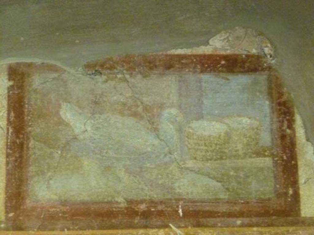 Oplontis, May 2011. Room 79, detail of panel from above doorway in west wall. Photo courtesy of Michael Binns.