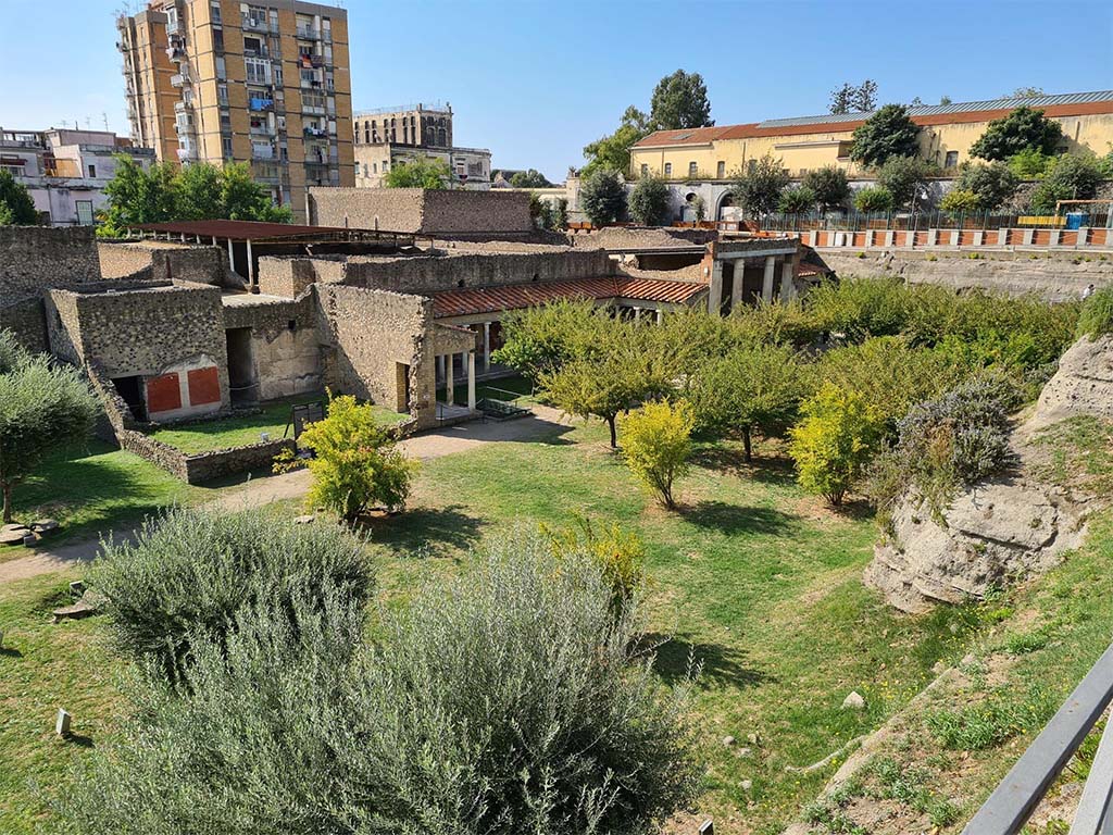 Villa of Poppaea, Oplontis, October 2023. Looking south-west across the north garden 56. Photo courtesy of Klaus Heese. 

