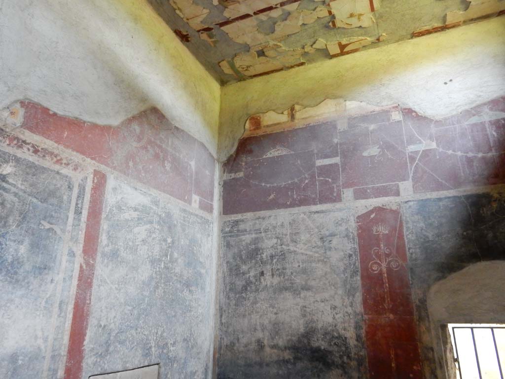 Stabiae, Secondo Complesso, June 2019. Room 19, upper north-east corner. Photo courtesy of Buzz Ferebee.