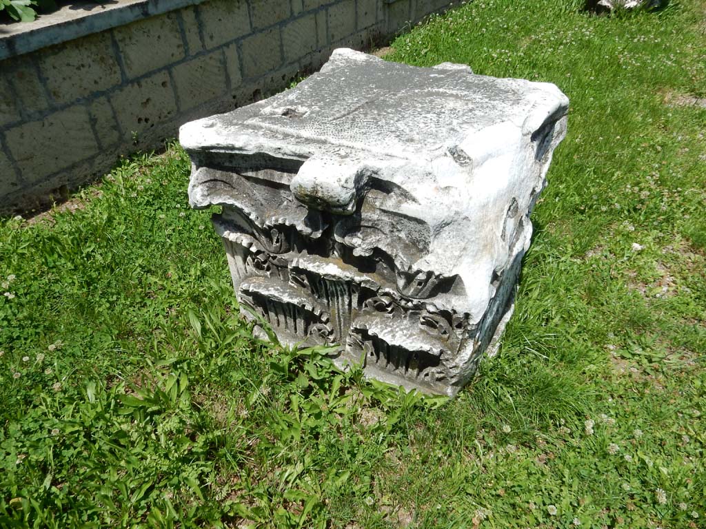 Stabiae, Villa Arianna, June 2019. Capital. Photo courtesy of Buzz Ferebee.