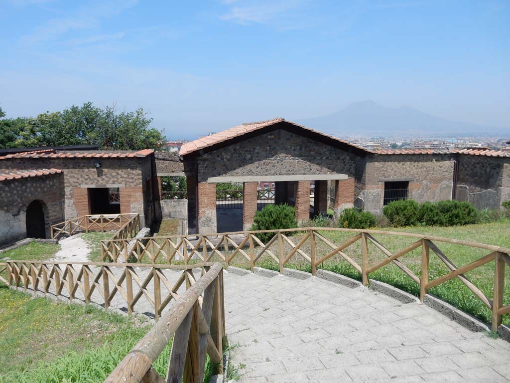 Stabiae, Villa Arianna, June 2019. Looking north from entrance steps. Photo courtesy of Buzz Ferebee.
