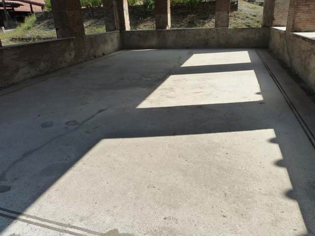 Stabiae, Villa Arianna, September 2015. Room A, looking south across floor towards rear wall.