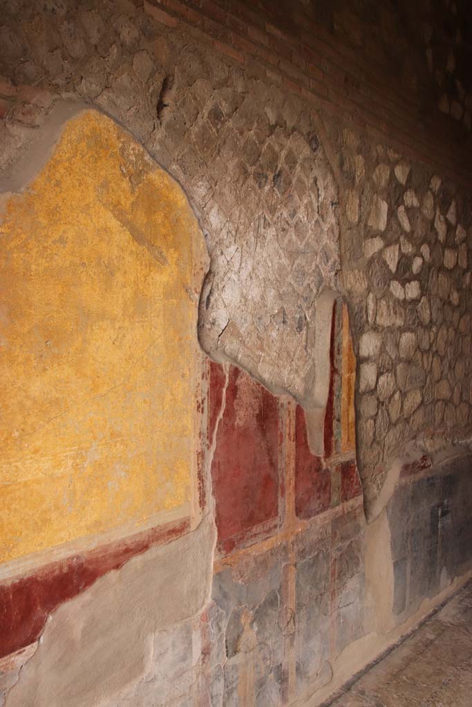 Stabiae, Villa Arianna, October 2020. Room 11, north end of east wall. Photo courtesy of Klaus Heese.