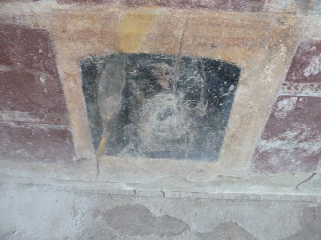 Stabiae, Villa Arianna, September 2015. Room 3, painted panel from zoccolo of west wall.