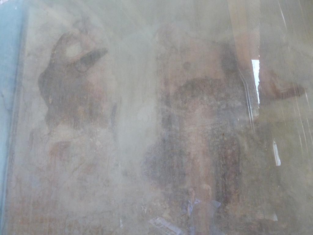 Stabiae, Villa Arianna, September 2015. Room 3, painting of Zeus abducting Ganymede.