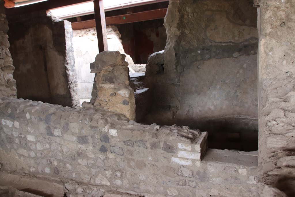 Stabiae, Villa Arianna, September 2021.
Room 31, looking east, with Laconicum 30, on right. Photo courtesy of Klaus Heese.
