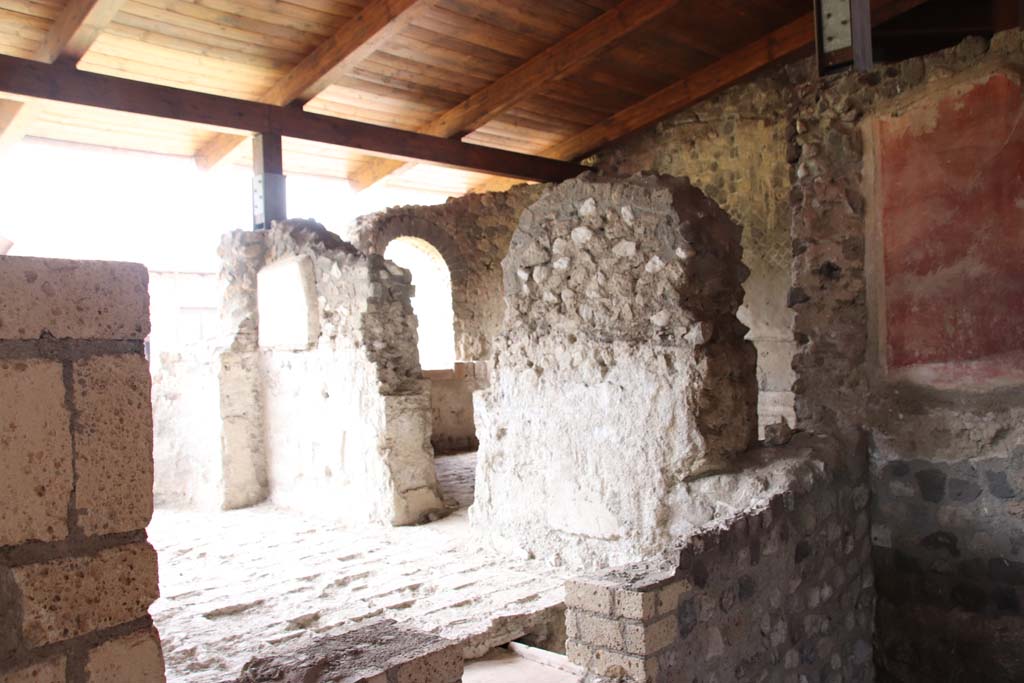 Stabiae, Villa Arianna, September 2021. Room 31, looking north-west towards doorway to room 6. Photo courtesy of Klaus Heese.

