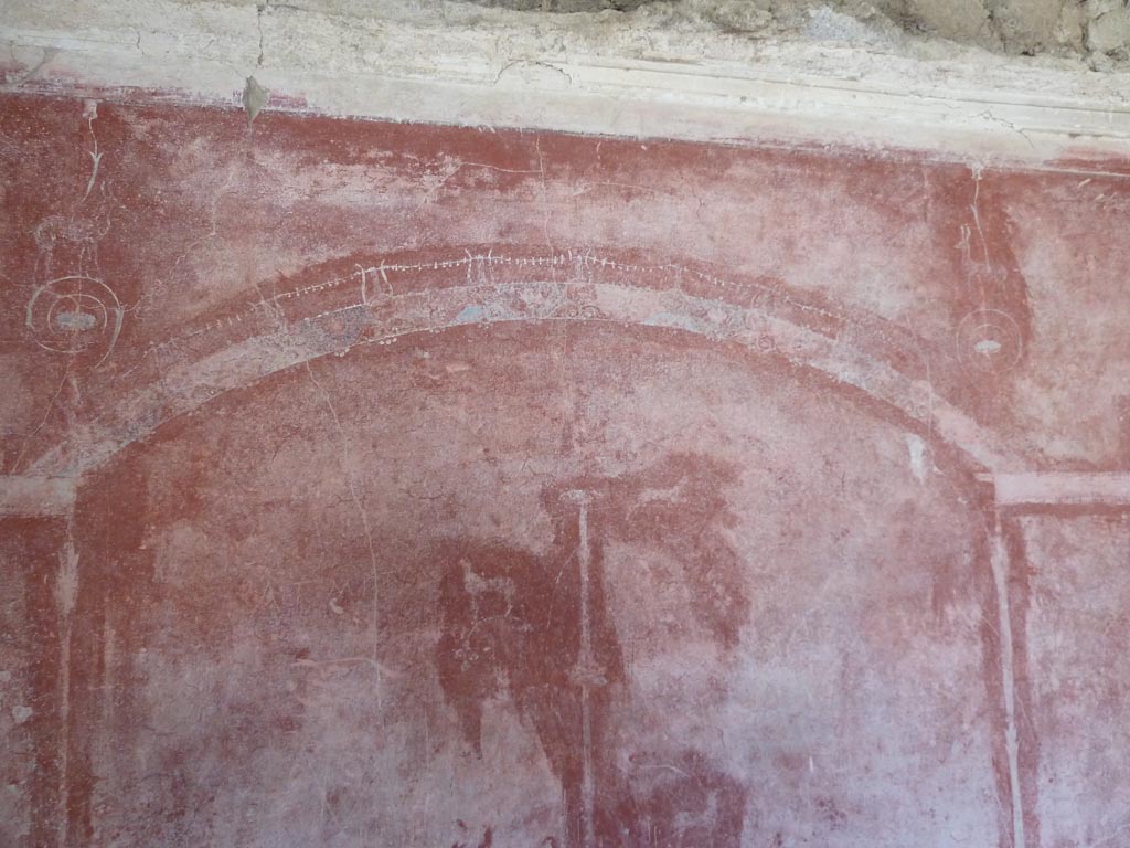 Stabiae, Villa Arianna, September 2015. W. 22, detail from west wall of portico in north-west corner of peristyle.