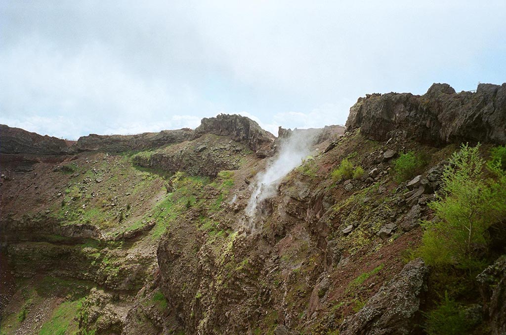 Vesuvius, June 2010. Crater rim. Photo courtesy of Rick Bauer.